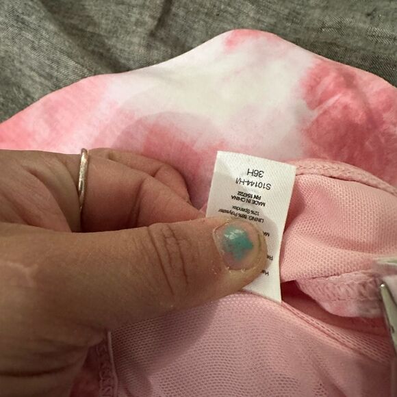 Birdsong Retba Waves Pink White Bikini Top and Bottom Size 36 Top, L Bottom NWOT - Picture 9 of 11